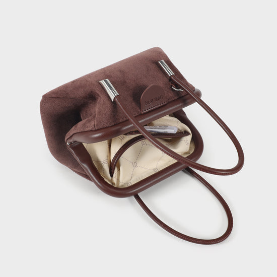 Borsa mini bauletto ALMA - MARRONE