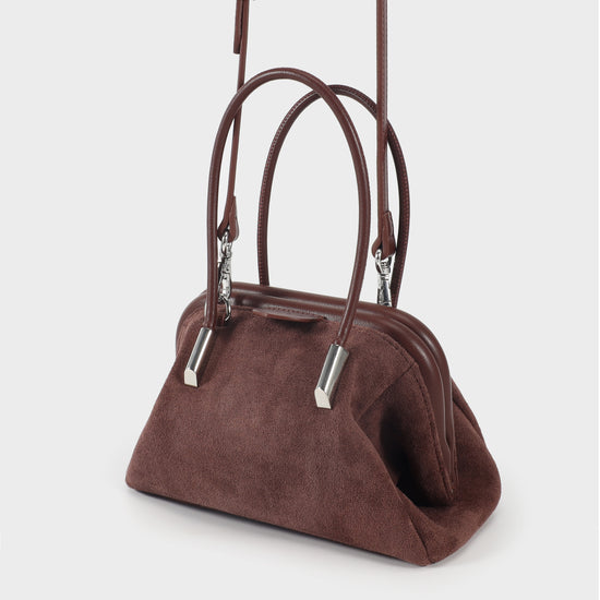 Borsa mini bauletto ALMA - MARRONE