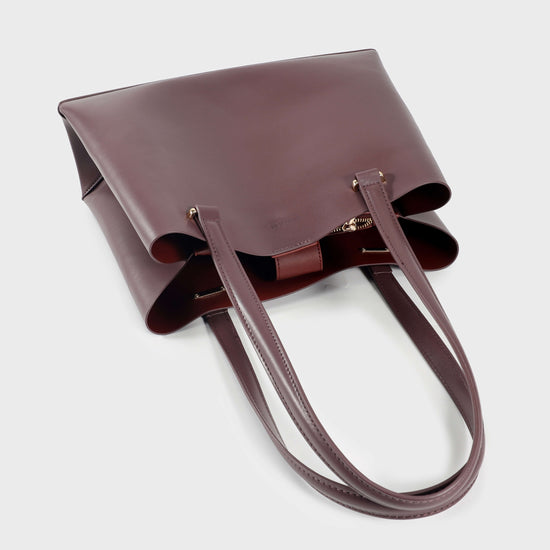 Shopper bag ANGIE - AUBERGINE