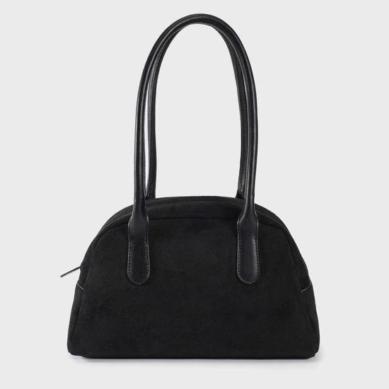 Borsa a spalla AVA - NERO SILVER