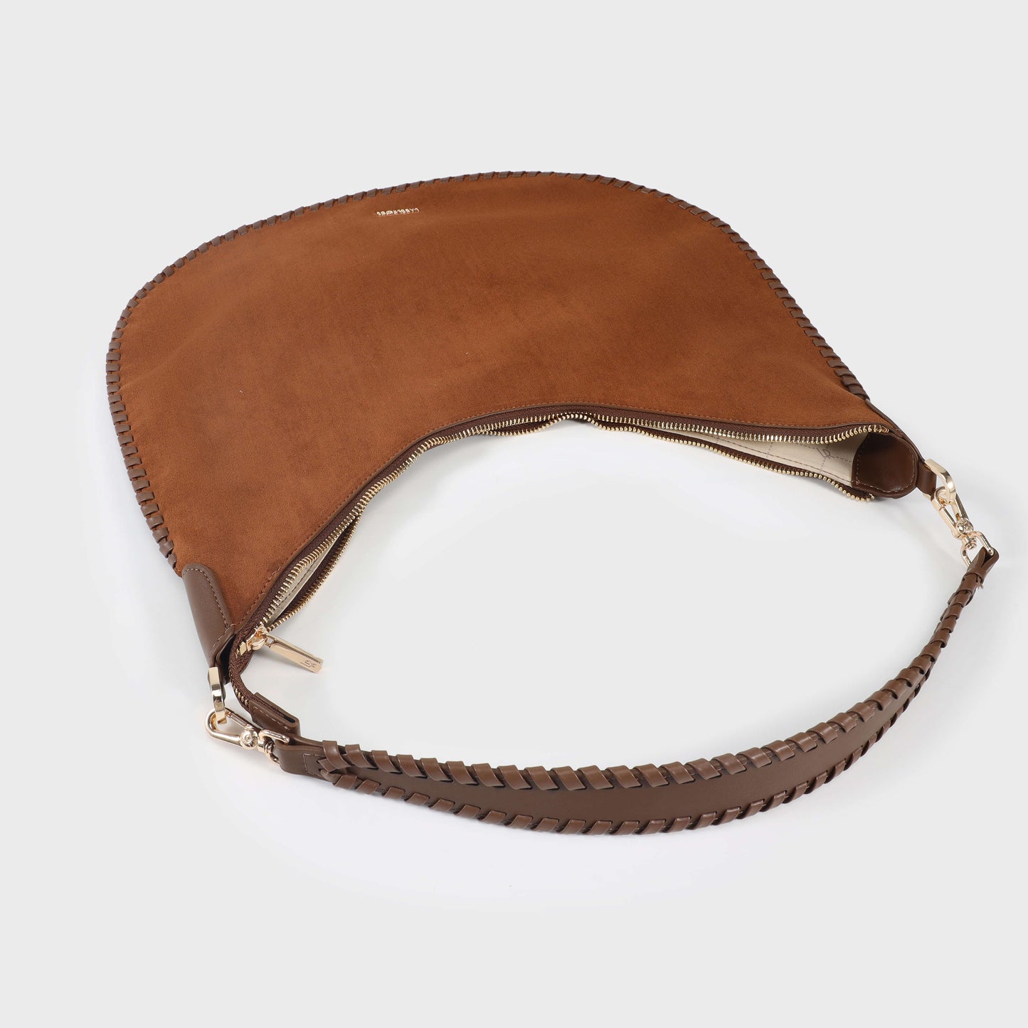BORSA A SPALLA AURORA - ALMOND