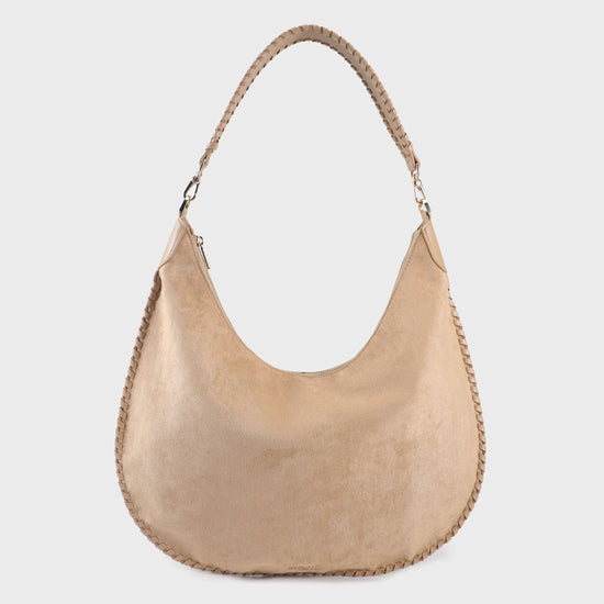 BORSA A SPALLA AURORA - BEIGE