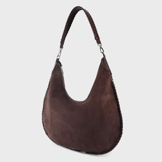 BORSA A SPALLA AURORA - BROWN