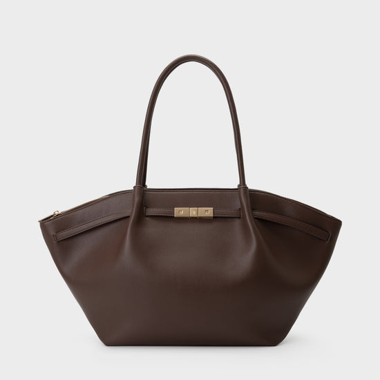 Borsa a spalla BRIELLE BIG - DARK BROWN GOLD - PREVENDITA