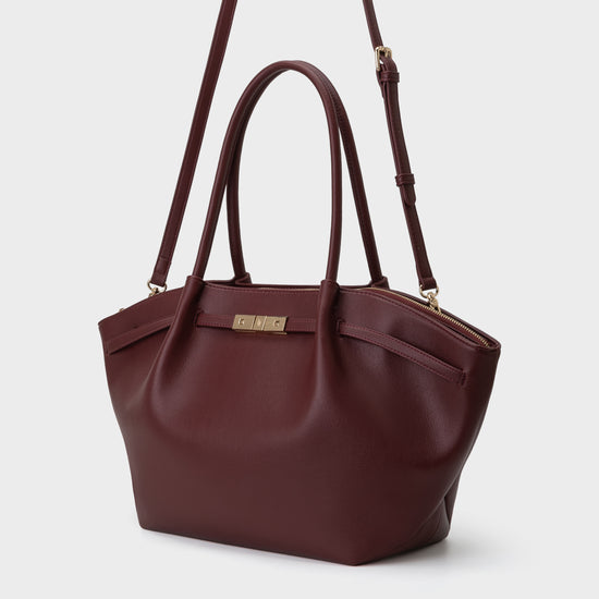 Borsa a spalla BRIELLE BIG - BURGUNDY GOLD - PREVENDITA