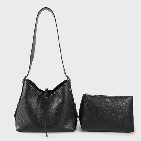 Bolso de hombro BROOKE - BLACK SILVER