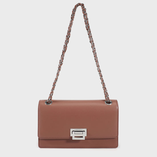 Borsa a spalla BUFFY - MAUVE