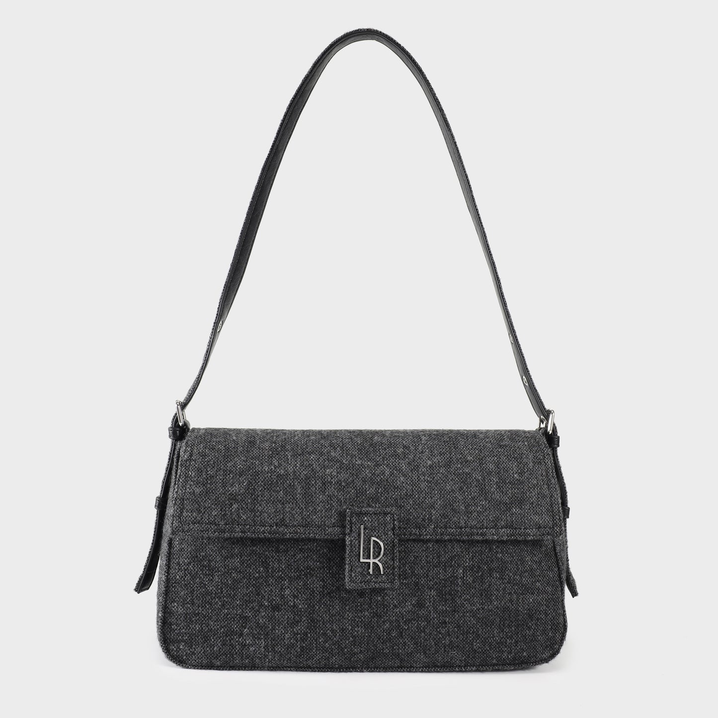 CAROLINE Shoulder Bag - BLACK SILVER