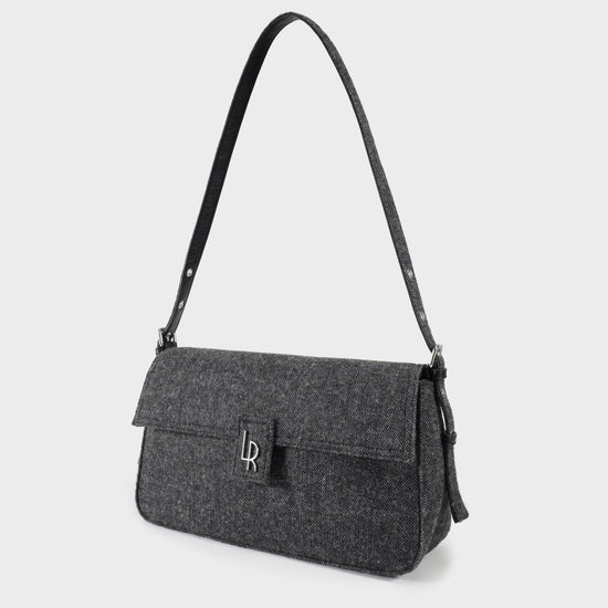 CAROLINE Shoulder Bag - BLACK SILVER