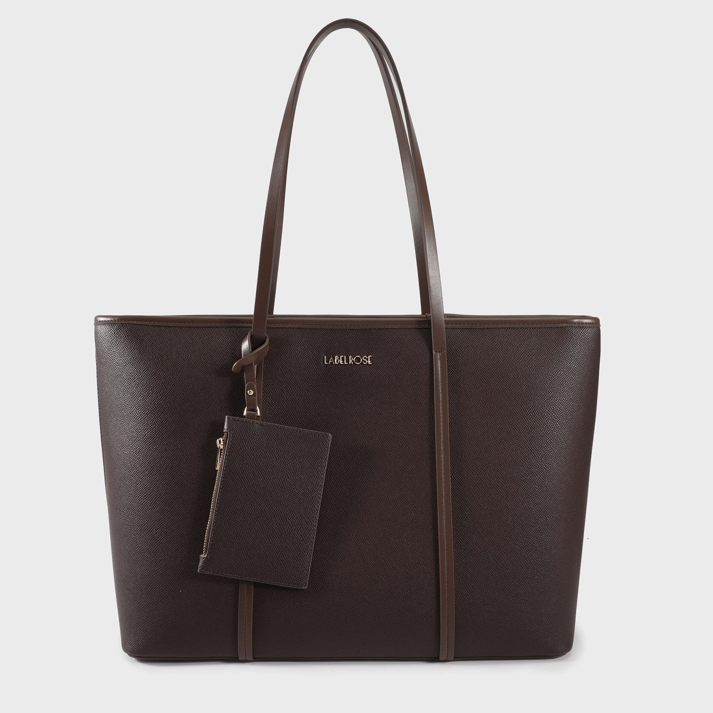 Shopping bag a spalla CLARISSA - MARRONE