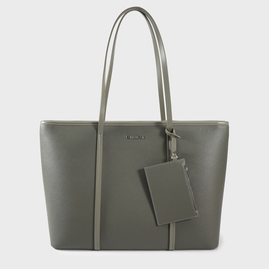 Shopping bag a spalla CLARISSA - VERDE