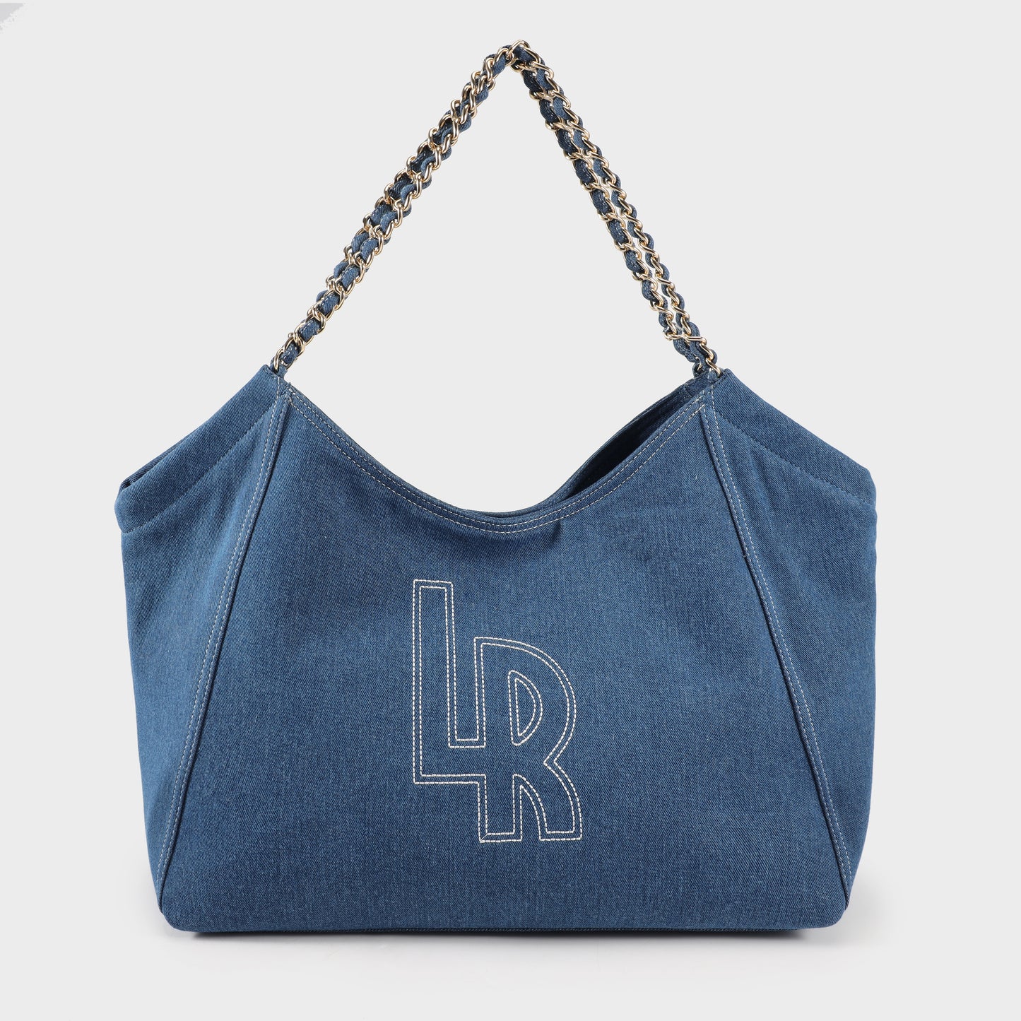 Shopping bag a spalla CORINNE DENIM - BLUETTE