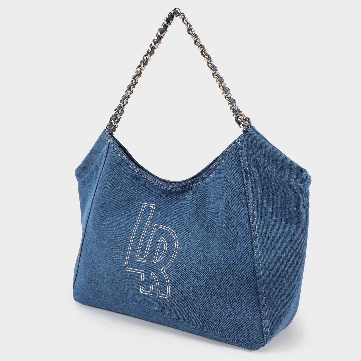 Shopping bag a spalla CORINNE DENIM - BLUETTE