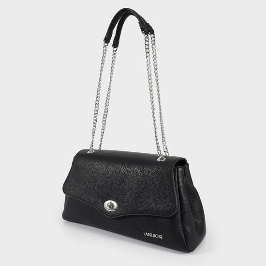 Borsa a tracolla DOTTIE - NERO SILVER