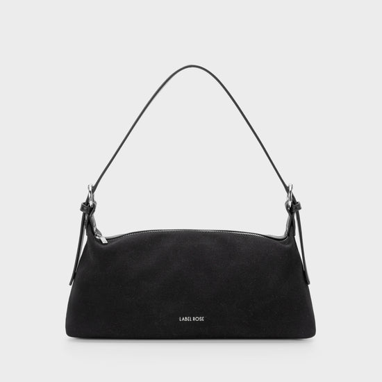 Borsa a spalla DUA - BLACK SILVER