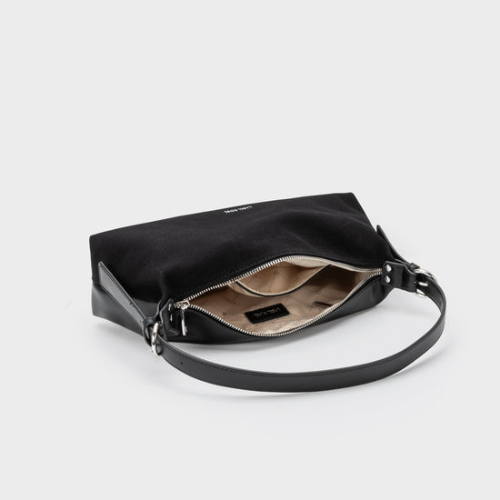 Borsa a spalla DUA - BLACK SILVER