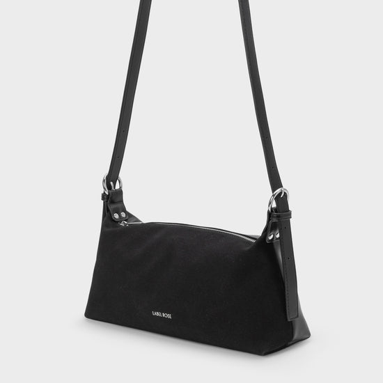 Borsa a spalla DUA - BLACK SILVER