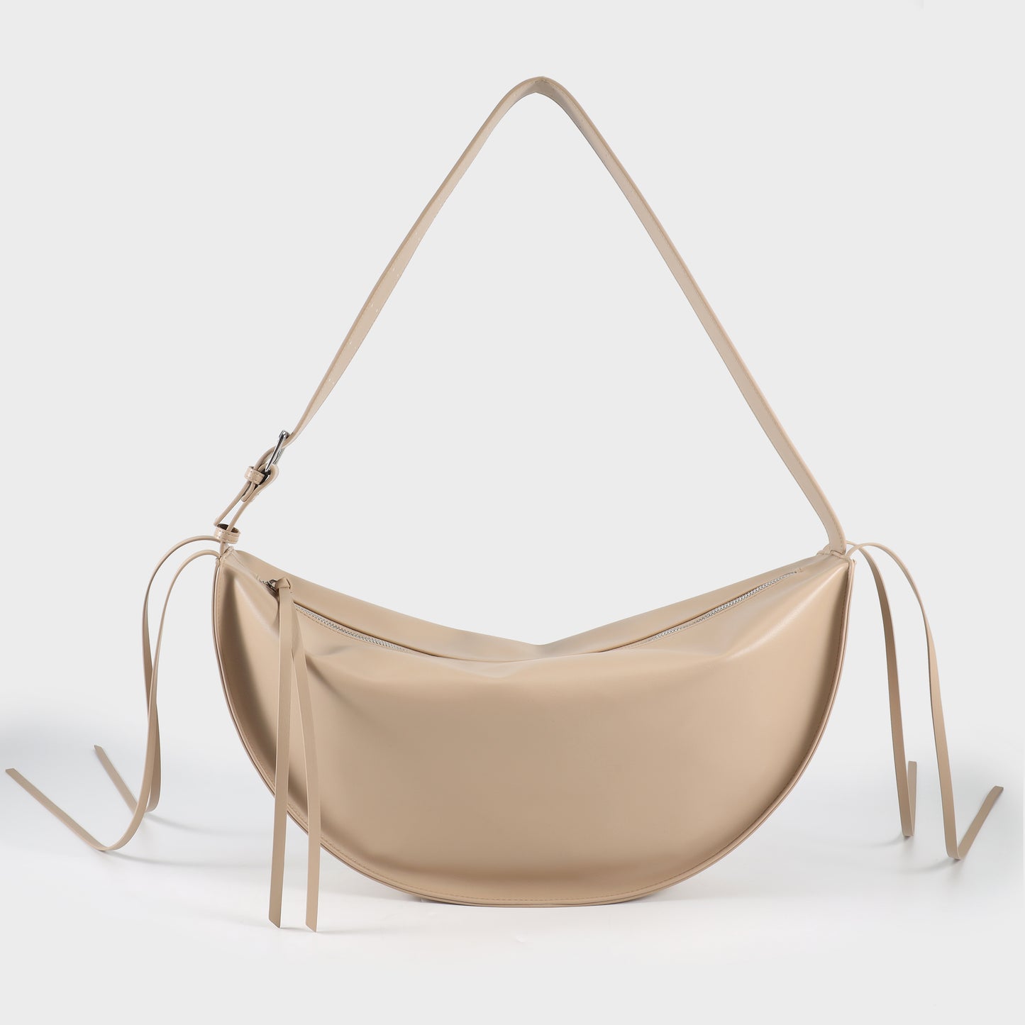 EMILY BIG Shoulder Bag - BEIGE