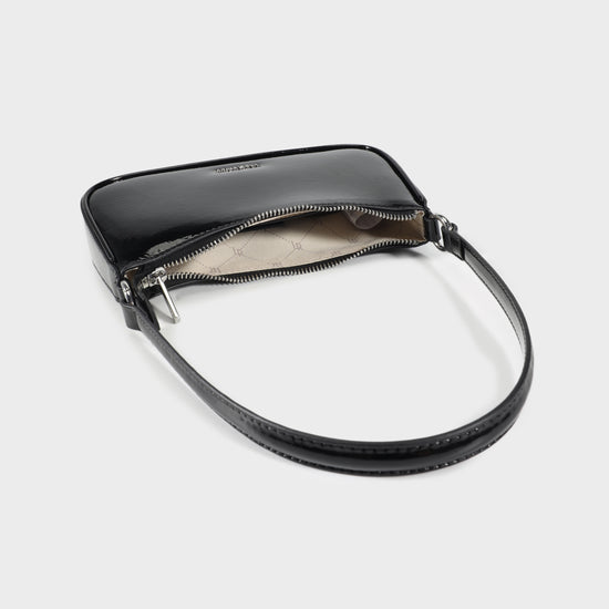 Borsa a spalla EMMA VERNICE - BLACK