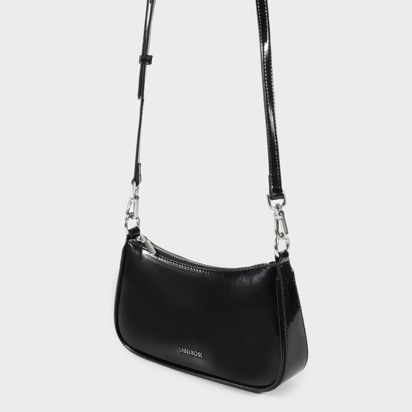 Borsa a spalla EMMA VERNICE - BLACK