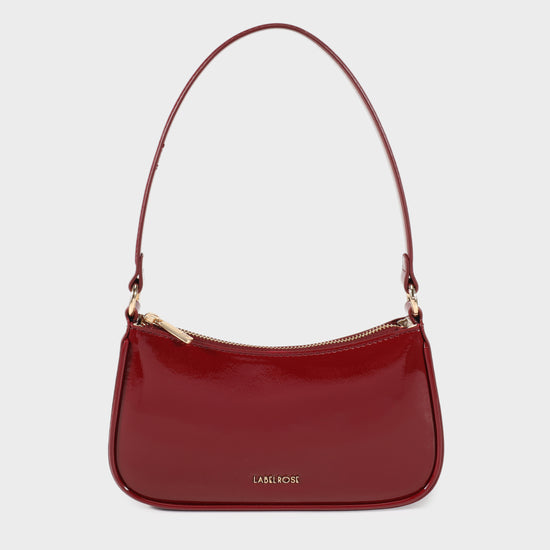 Borsa a spalla EMMA VERNICE - CHERRY