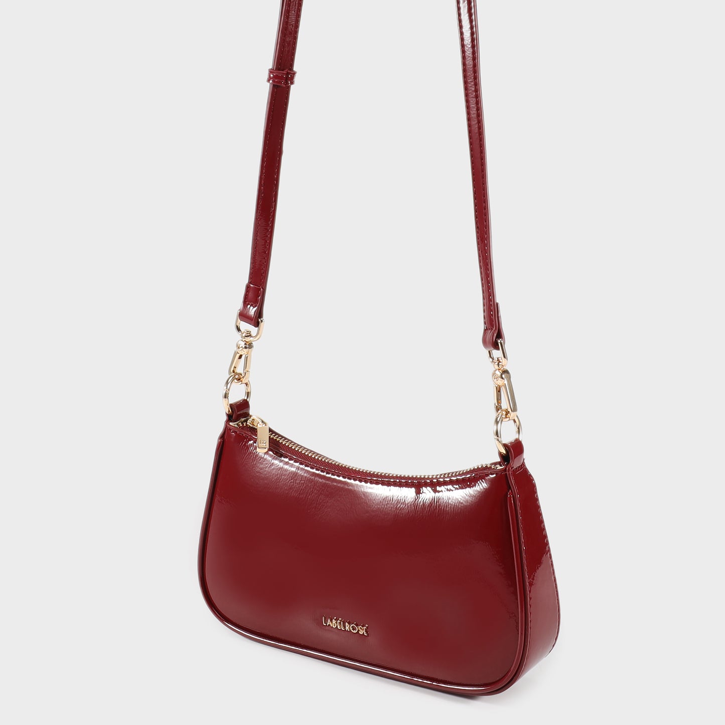 Borsa a spalla EMMA VERNICE - CHERRY