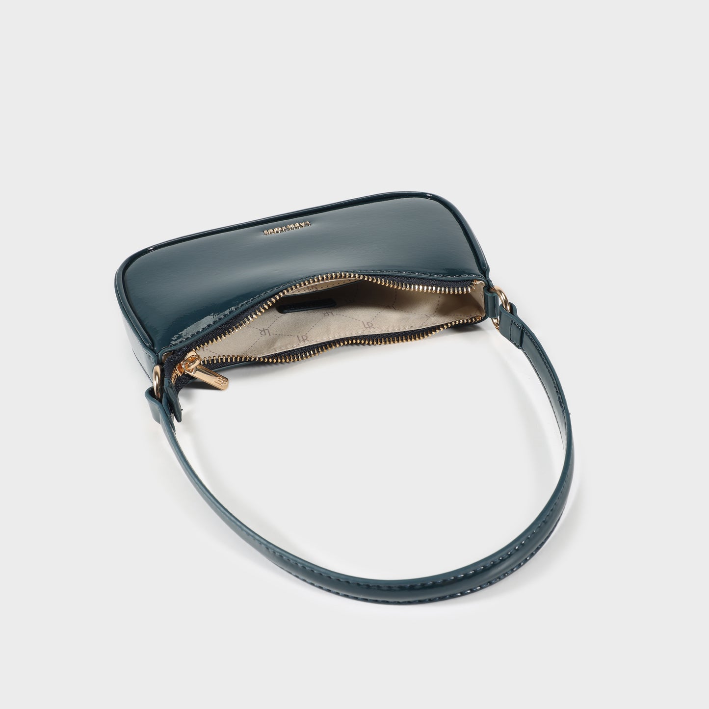 Borsa a spalla EMMA VERNICE - TEAL