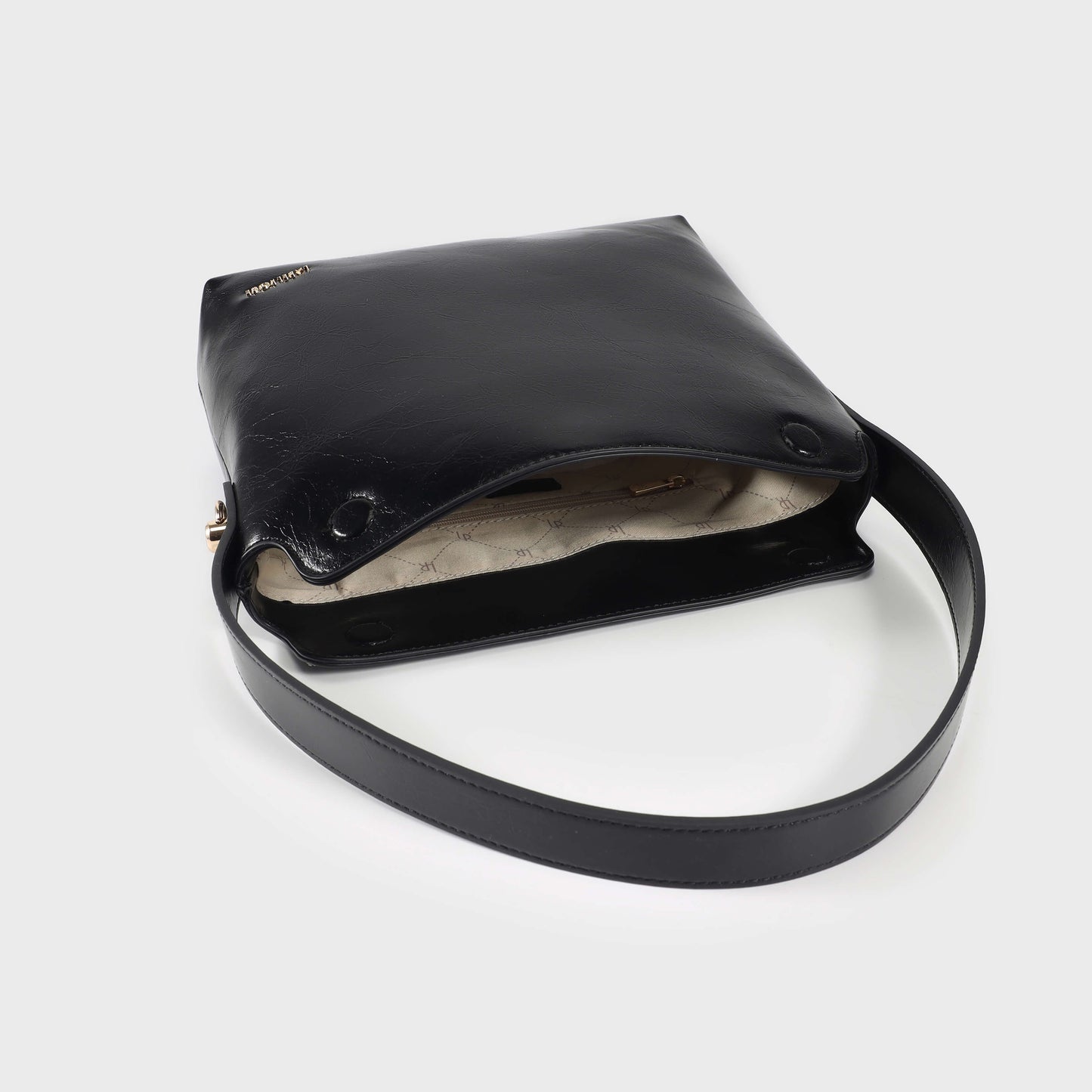 EVA Shoulder Bag - BLACK GOLD