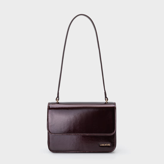 Borsa a spalla FLORA - BURGUNDY