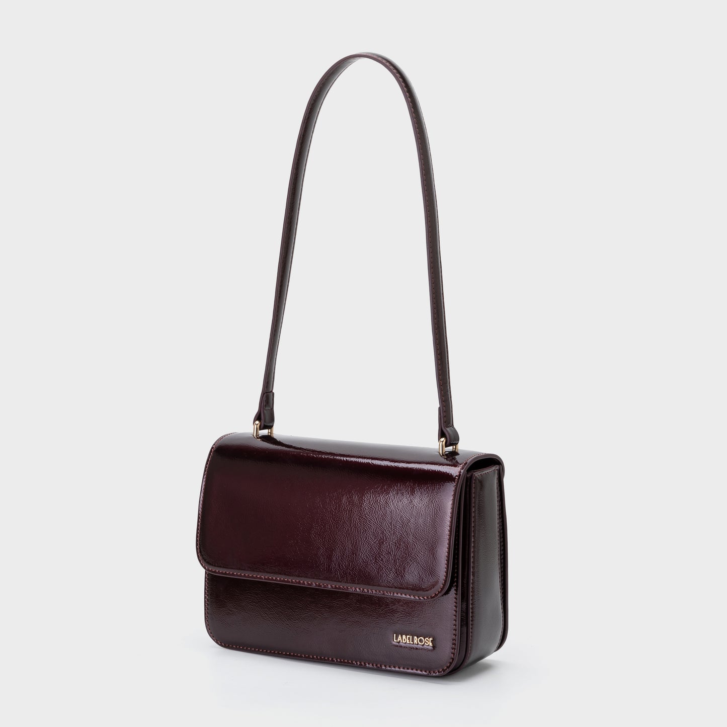 Borsa a spalla FLORA - BURGUNDY