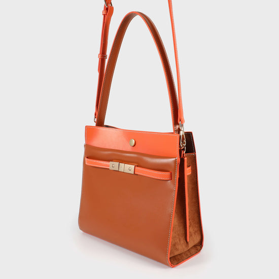 GRACE 5.0 Shoulder Bag - LIGHT BROWN