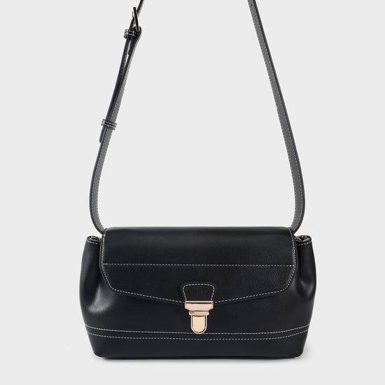 Borsa a spalla GWYNETH- BLACK