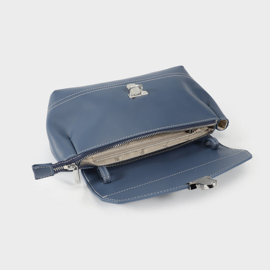 Borsa a spalla GWYNETH- BLU JEANS
