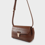 Shoulder bag GWYNETH- BROWN