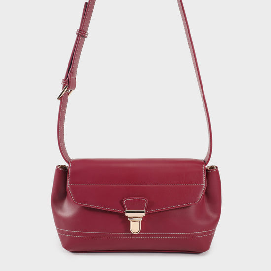 Borsa a spalla GWYNETH- CHERRY