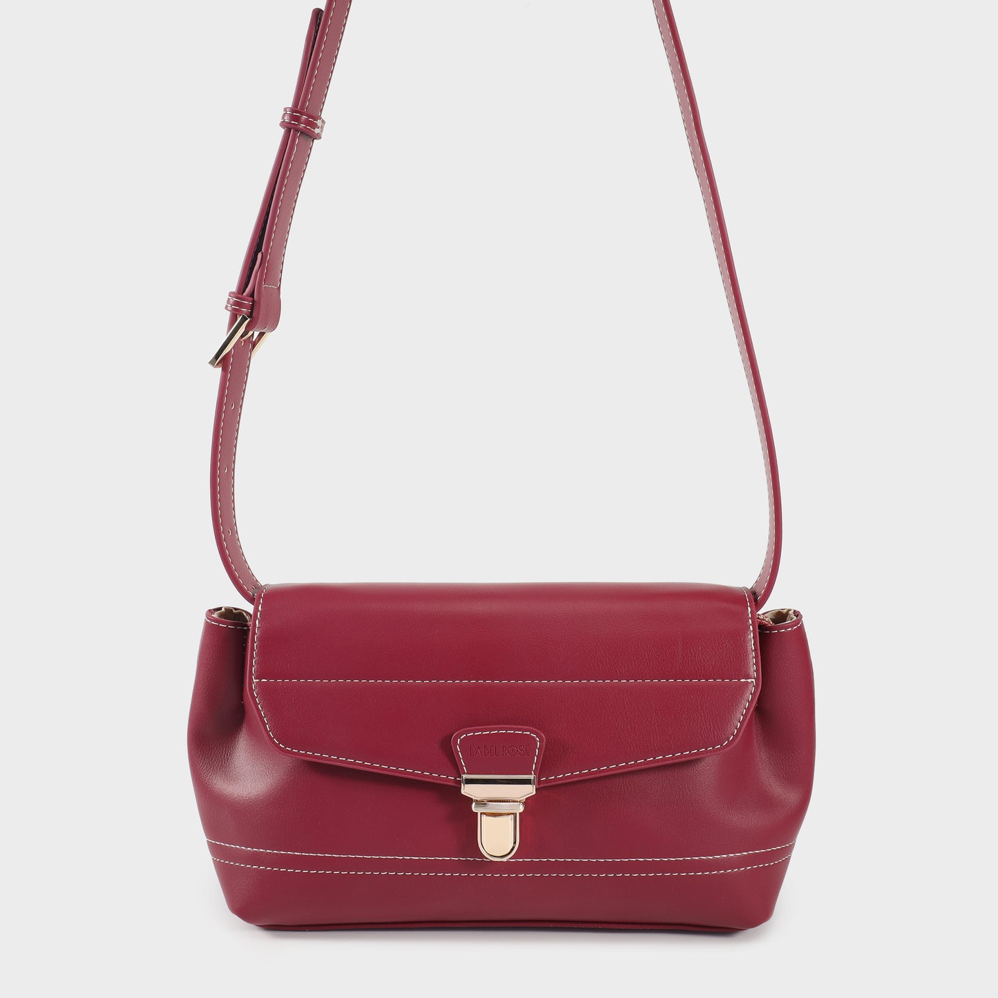 Bolso de hombro GWYNETH - CEREZA