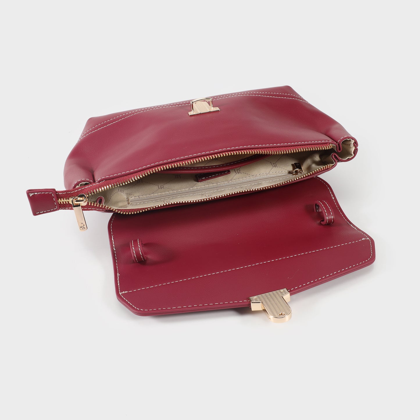 Bolso de hombro GWYNETH - CEREZA