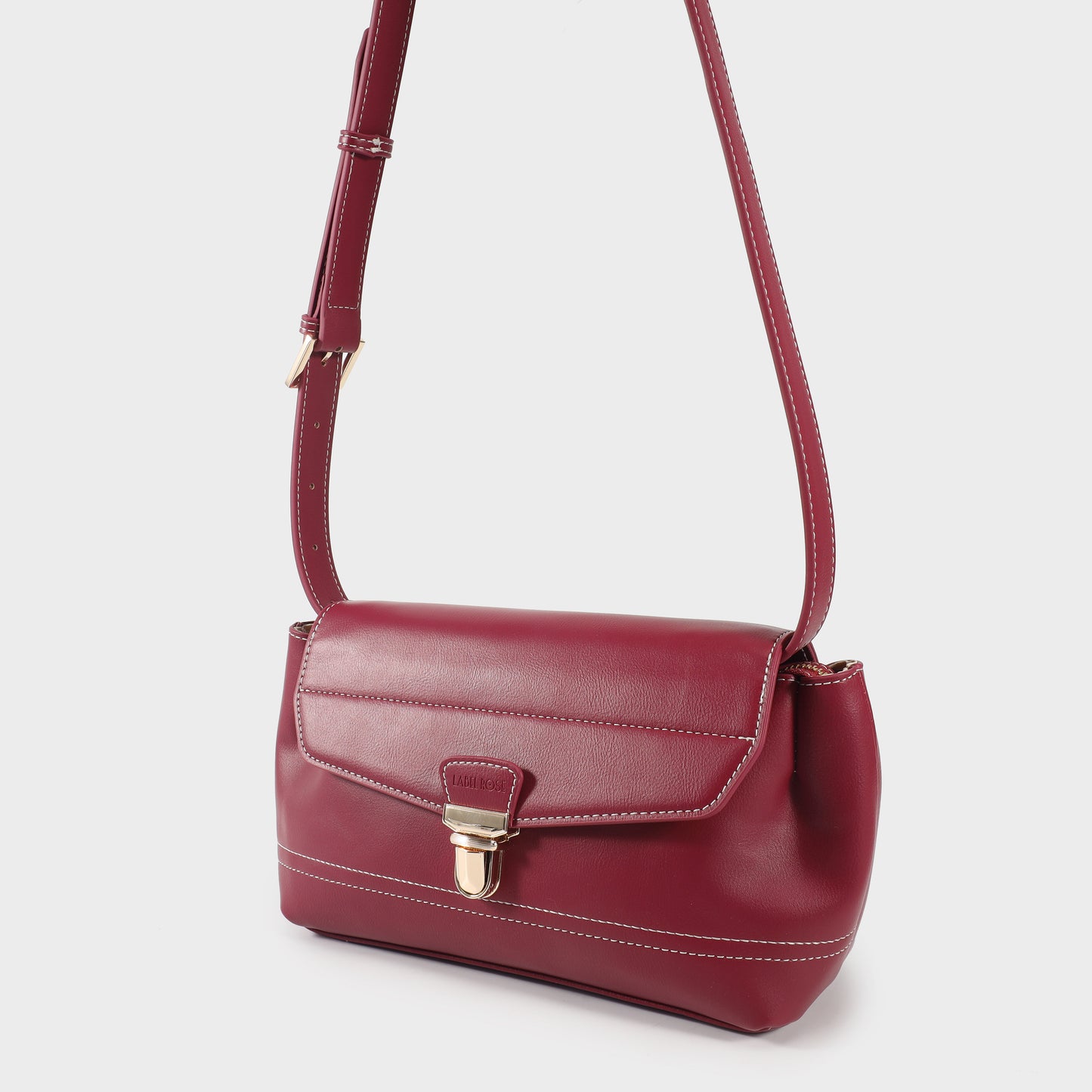Bolso de hombro GWYNETH - CEREZA