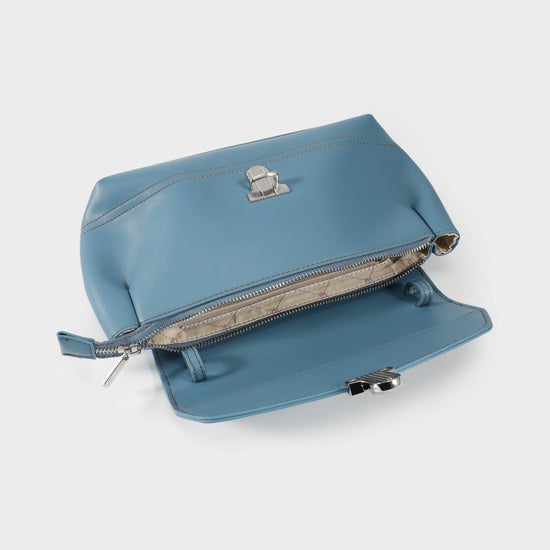 Borsa a spalla GWYNETH- LIGHT BLUE
