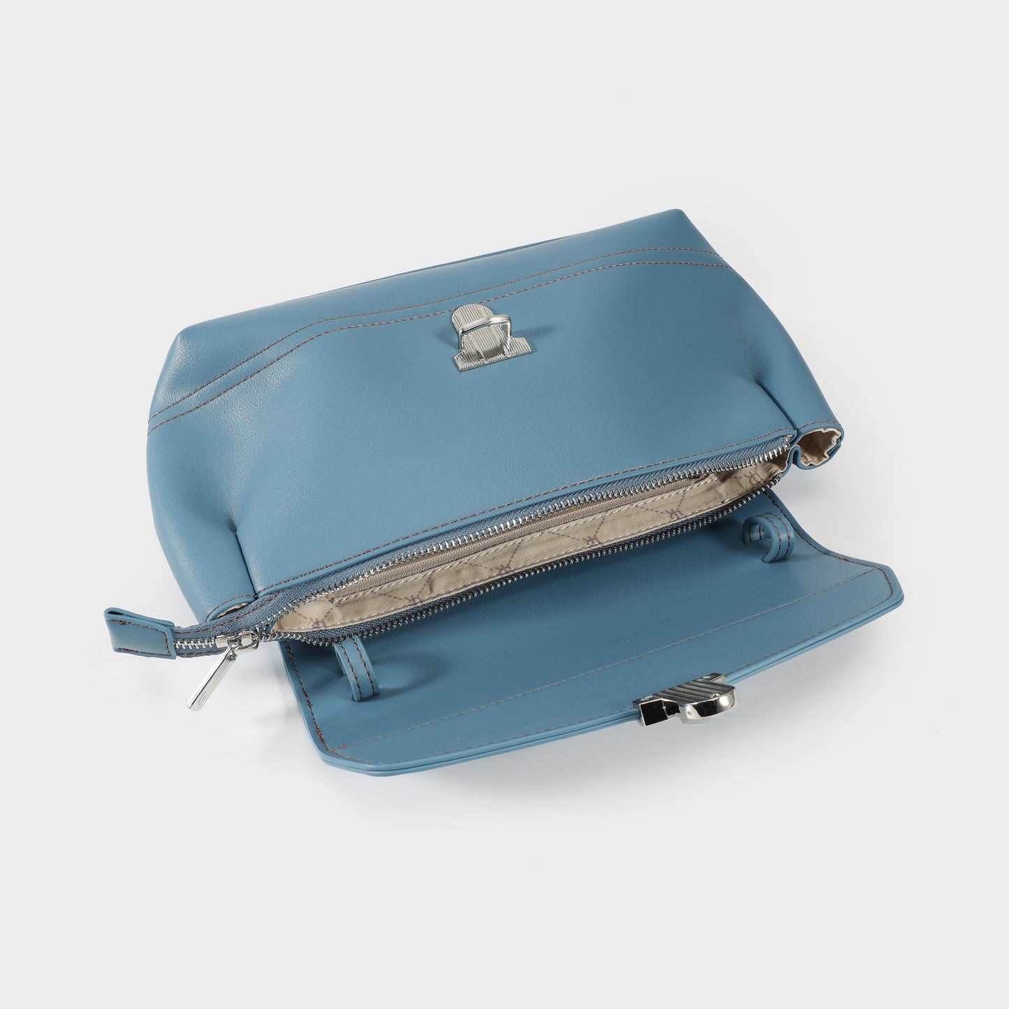 Bolso de hombro GWYNETH - AZUL CLARO