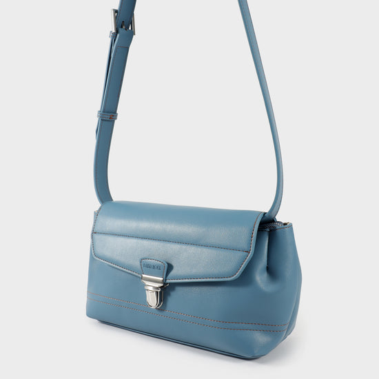 Borsa a spalla GWYNETH- LIGHT BLUE