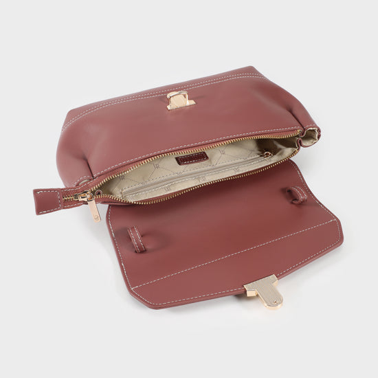 Borsa a spalla GWYNETH- MAUVE
