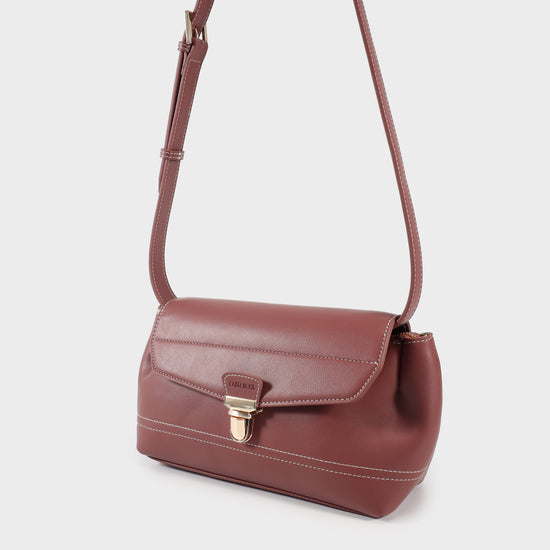 Borsa a spalla GWYNETH- MAUVE