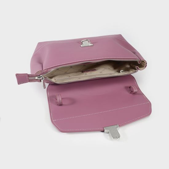 Borsa a spalla GWYNETH- ORCHID