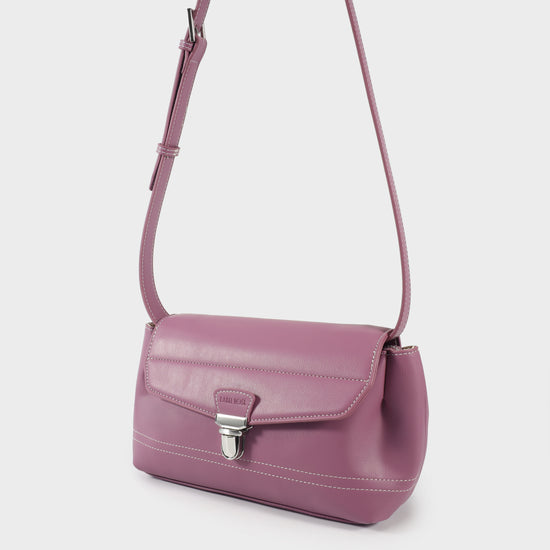 Borsa a spalla GWYNETH- ORCHID