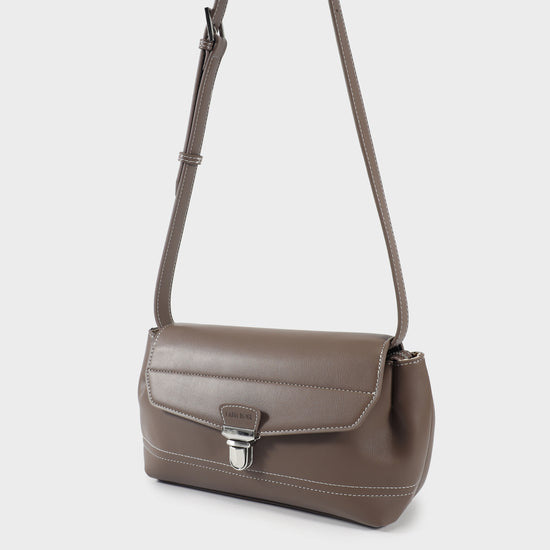Borsa a spalla GWYNETH- TAUPE