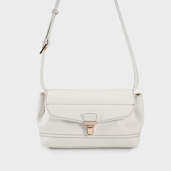 Shoulder bag GWYNETH- WHITE