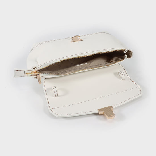 Shoulder bag GWYNETH- WHITE