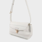 Shoulder bag GWYNETH- WHITE
