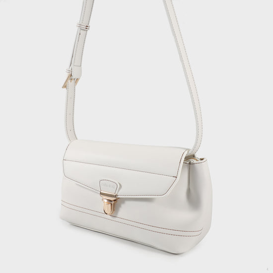 Shoulder bag GWYNETH- WHITE